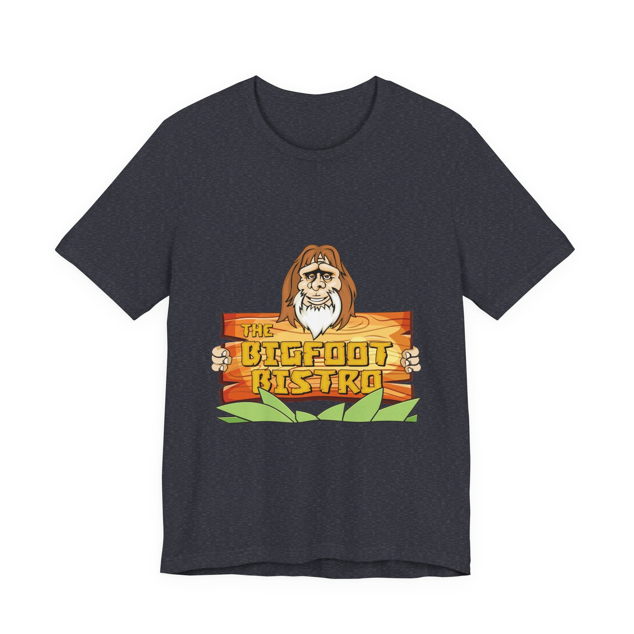 Bigfoot Bistro T-Shirt — "Nothing Beats Eating Out In The Bush" Graphic Tee