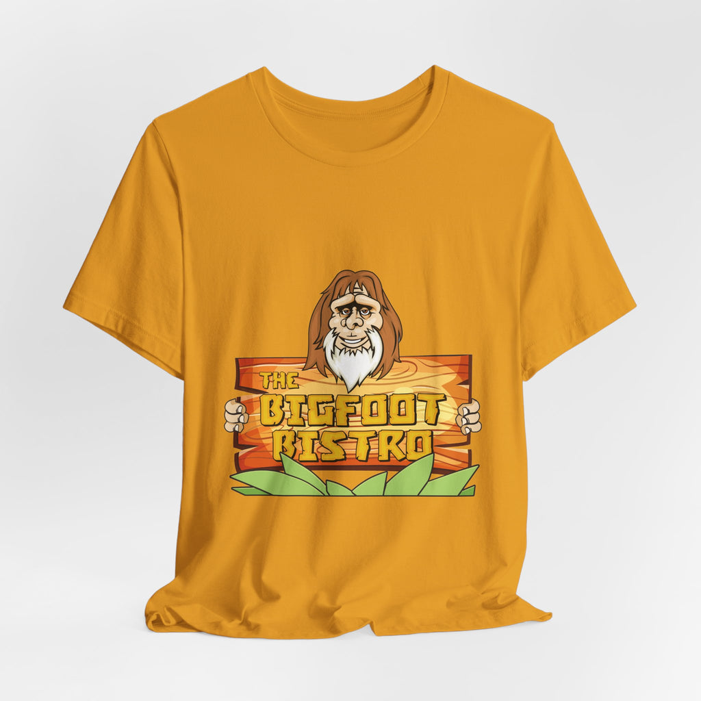 Bigfoot Bistro T-Shirt — "Nothing Beats Eating Out In The Bush" Graphic Tee