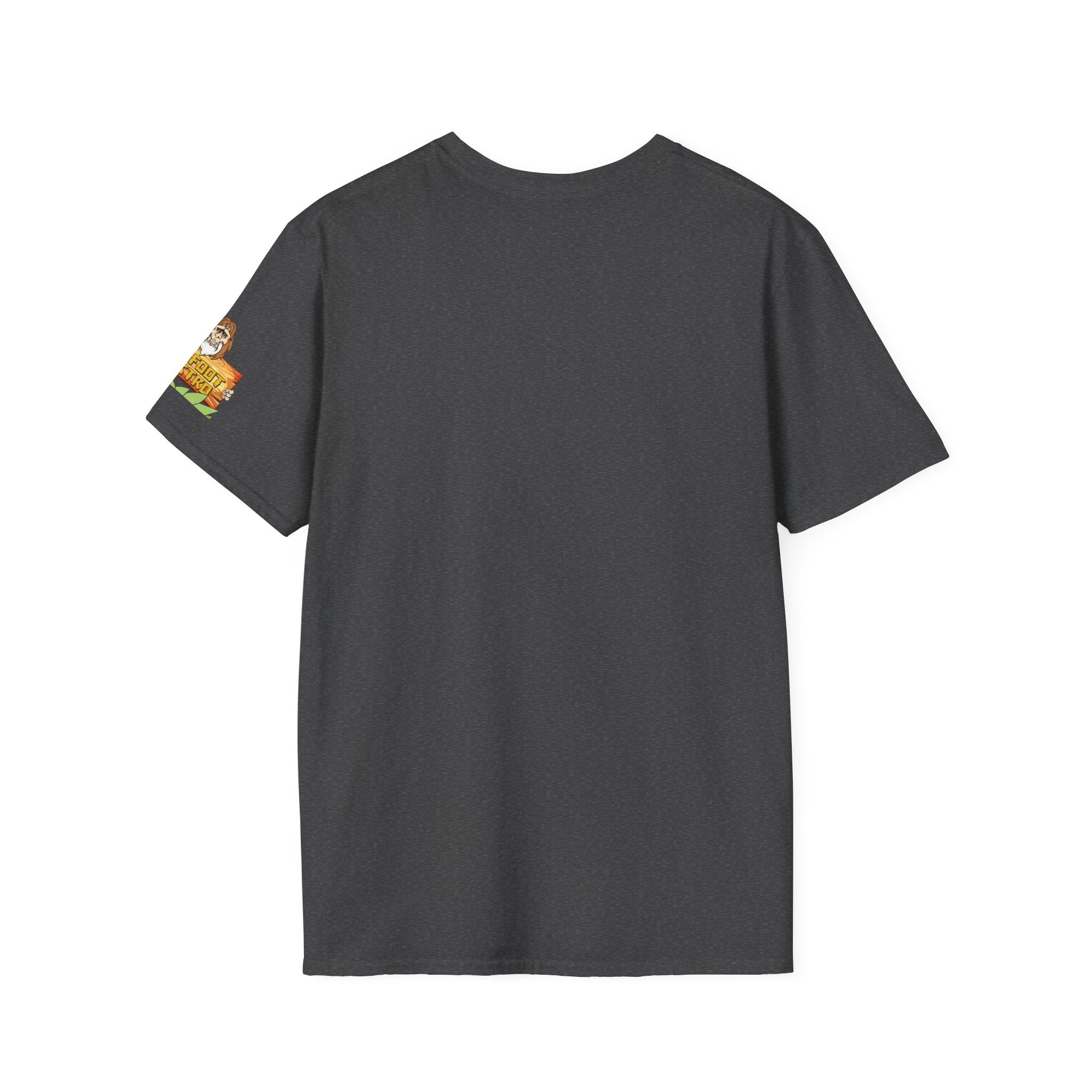 White Sleeve-Logo T-Shirt — Retro Snack Cartoon Patch Tee