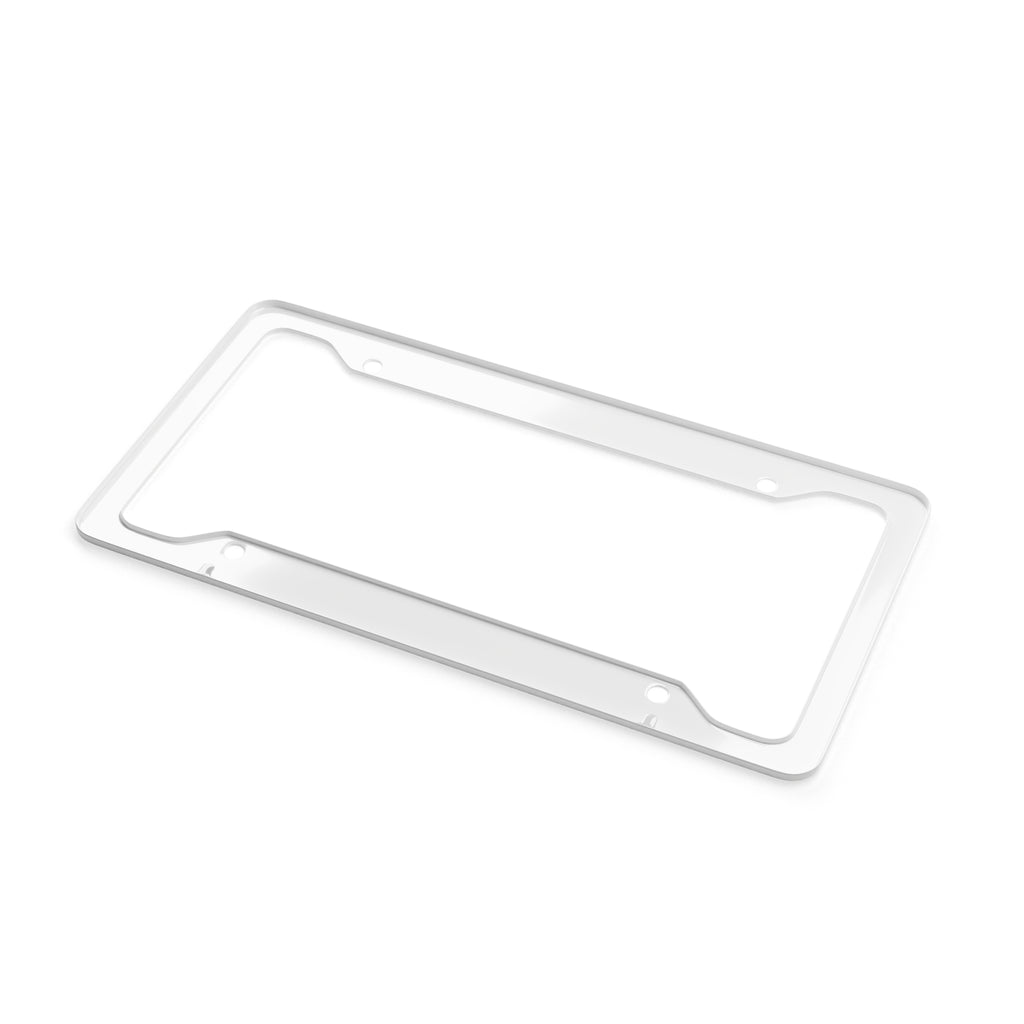 I Break For Bigfoot License Plate Frame — Funny Sasquatch Car Accessory