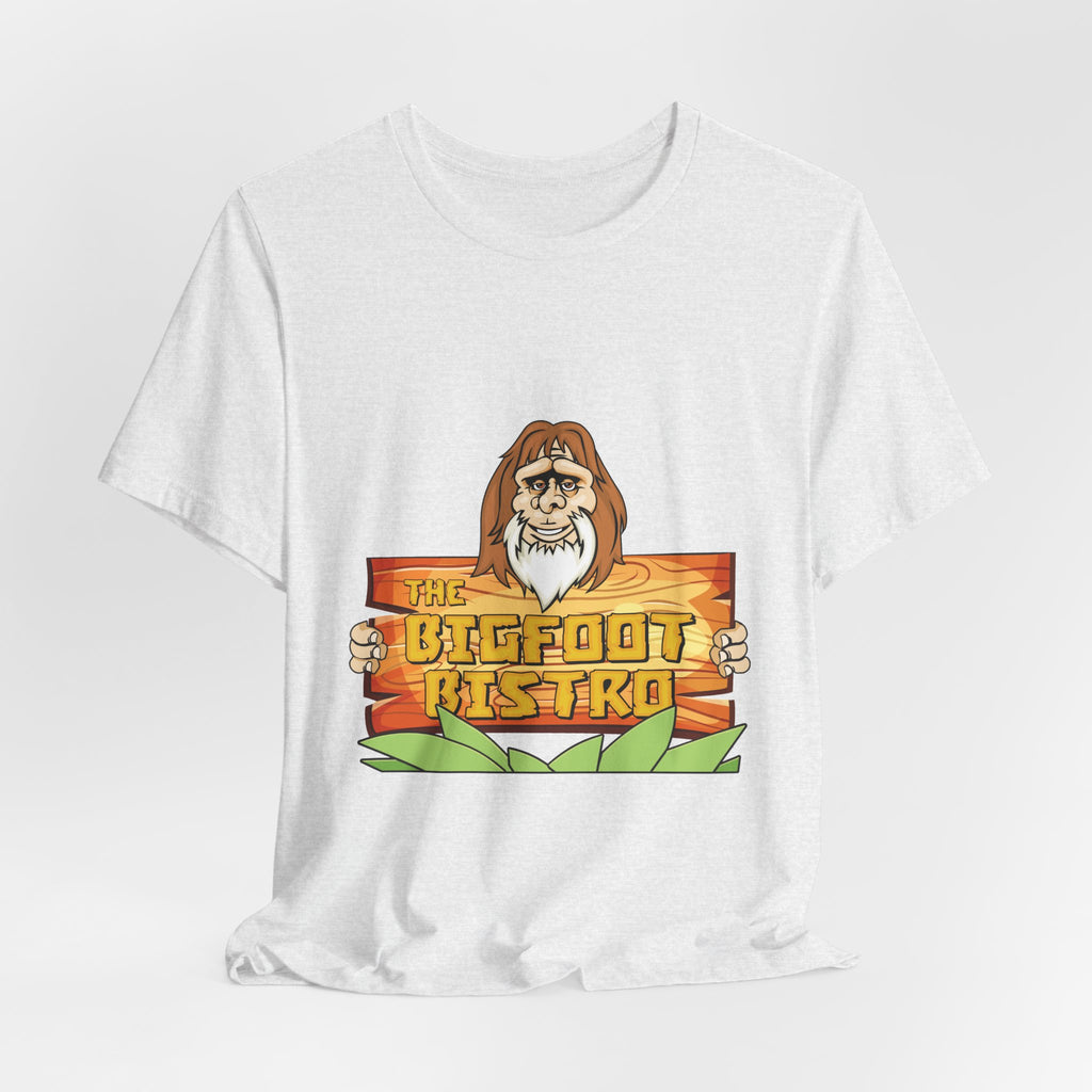 Bigfoot Bistro T-Shirt — "Nothing Beats Eating Out In The Bush" Graphic Tee