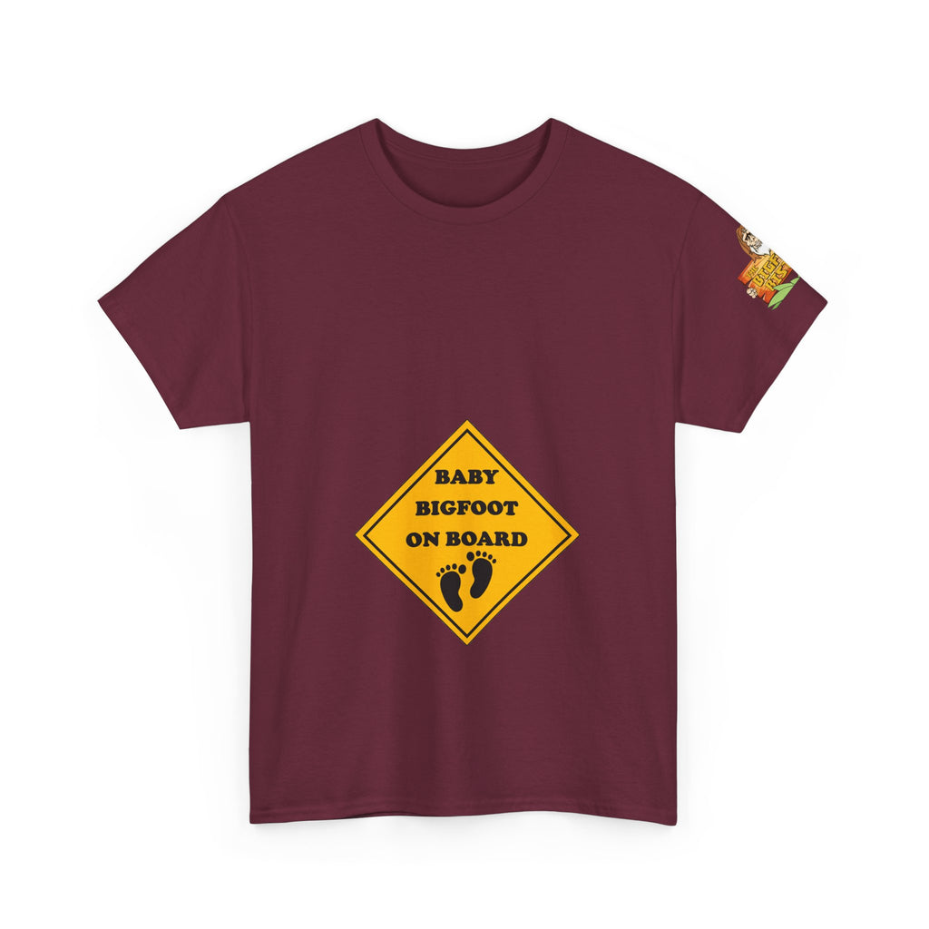 Baby Bigfoot On Board Tee — Funny Pregnancy Announcement T‑Shirt