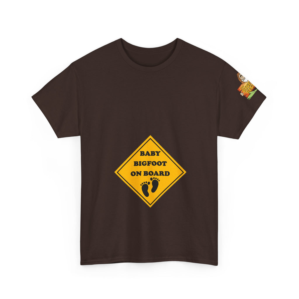 Baby Bigfoot On Board Tee — Funny Pregnancy Announcement T‑Shirt