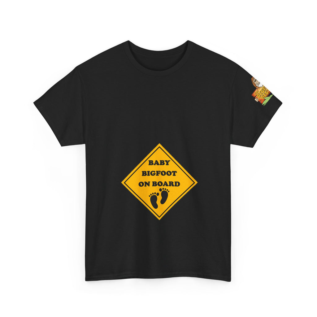 Baby Bigfoot On Board Tee — Funny Pregnancy Announcement T‑Shirt