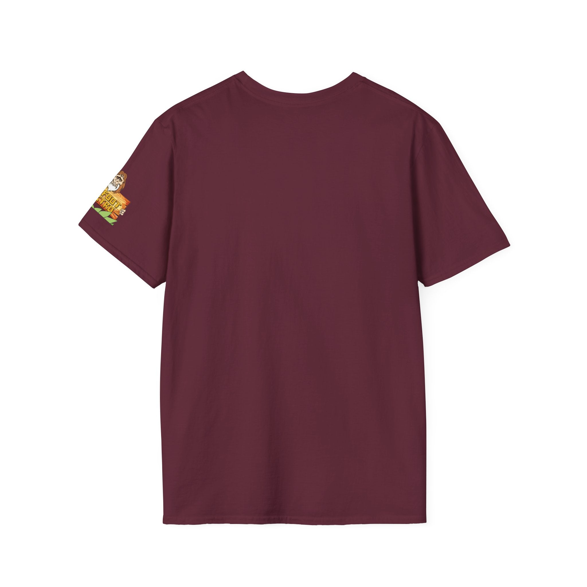White Sleeve-Logo T-Shirt — Retro Snack Cartoon Patch Tee