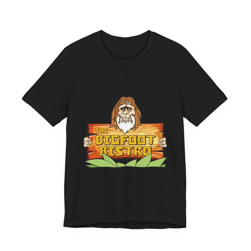 Bigfoot Bistro T-Shirt — "Nothing Beats Eating Out In The Bush" Graphic Tee