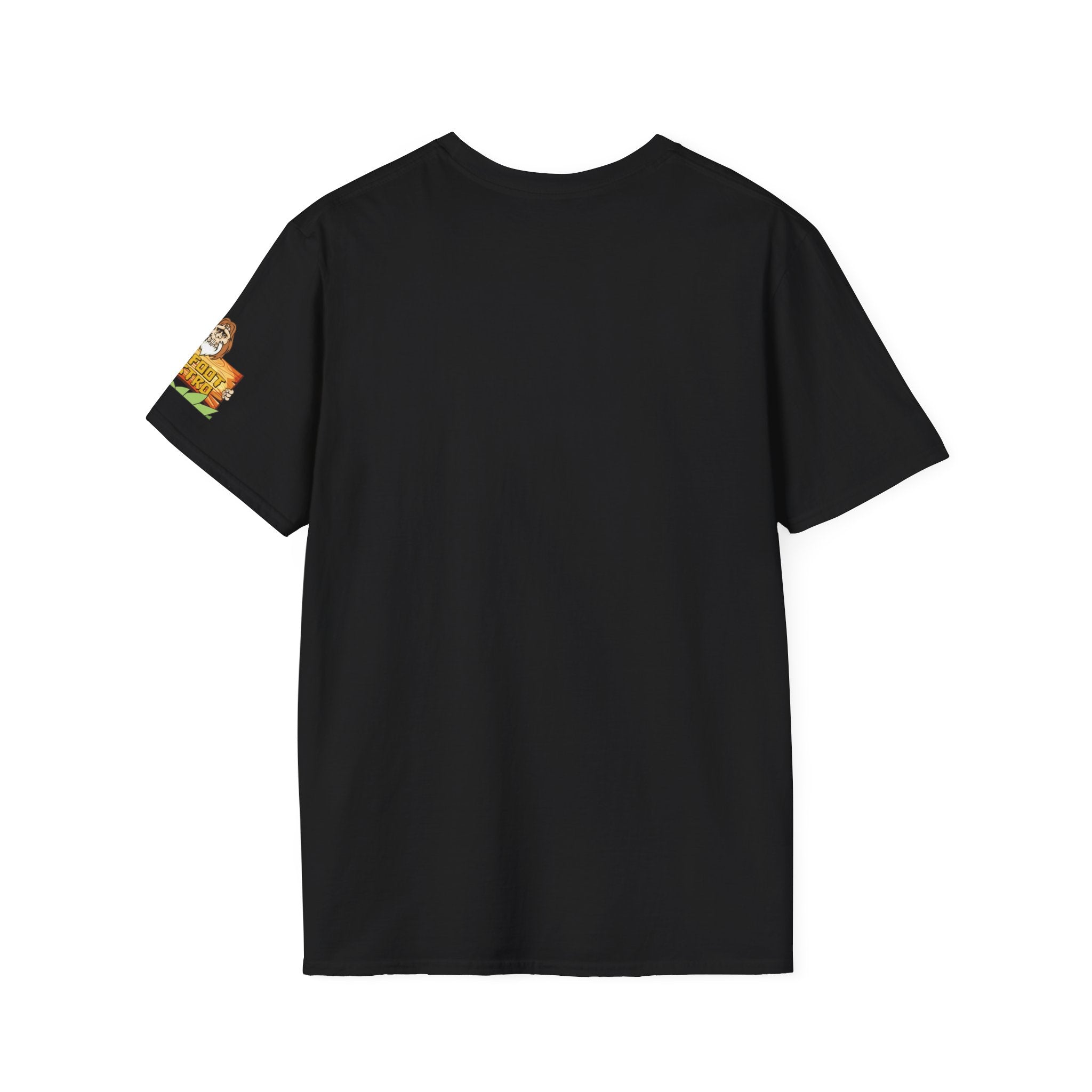 White Sleeve-Logo T-Shirt — Retro Snack Cartoon Patch Tee