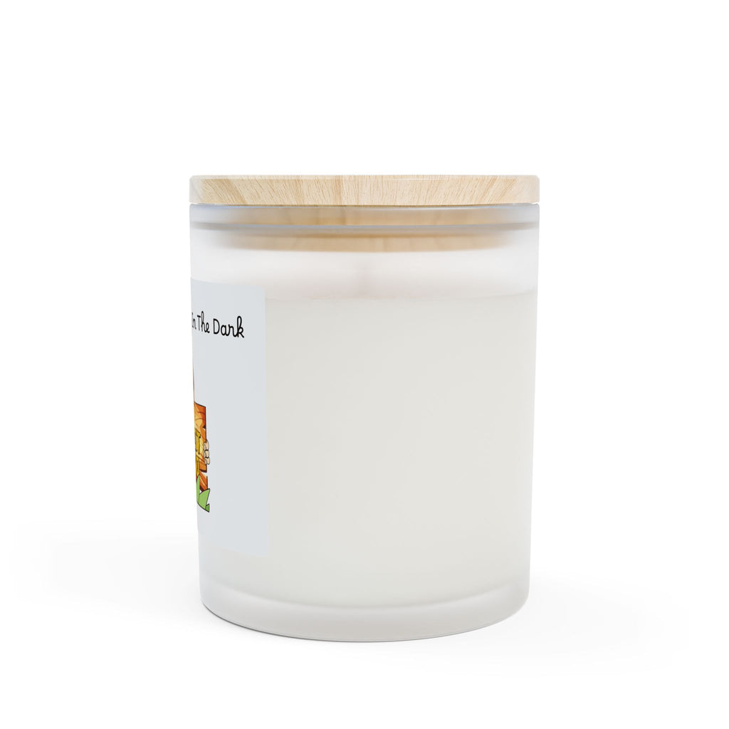 Bigfoot Bistro Frosted Glass Candle — "To Light Your Way In The Dark" 11oz