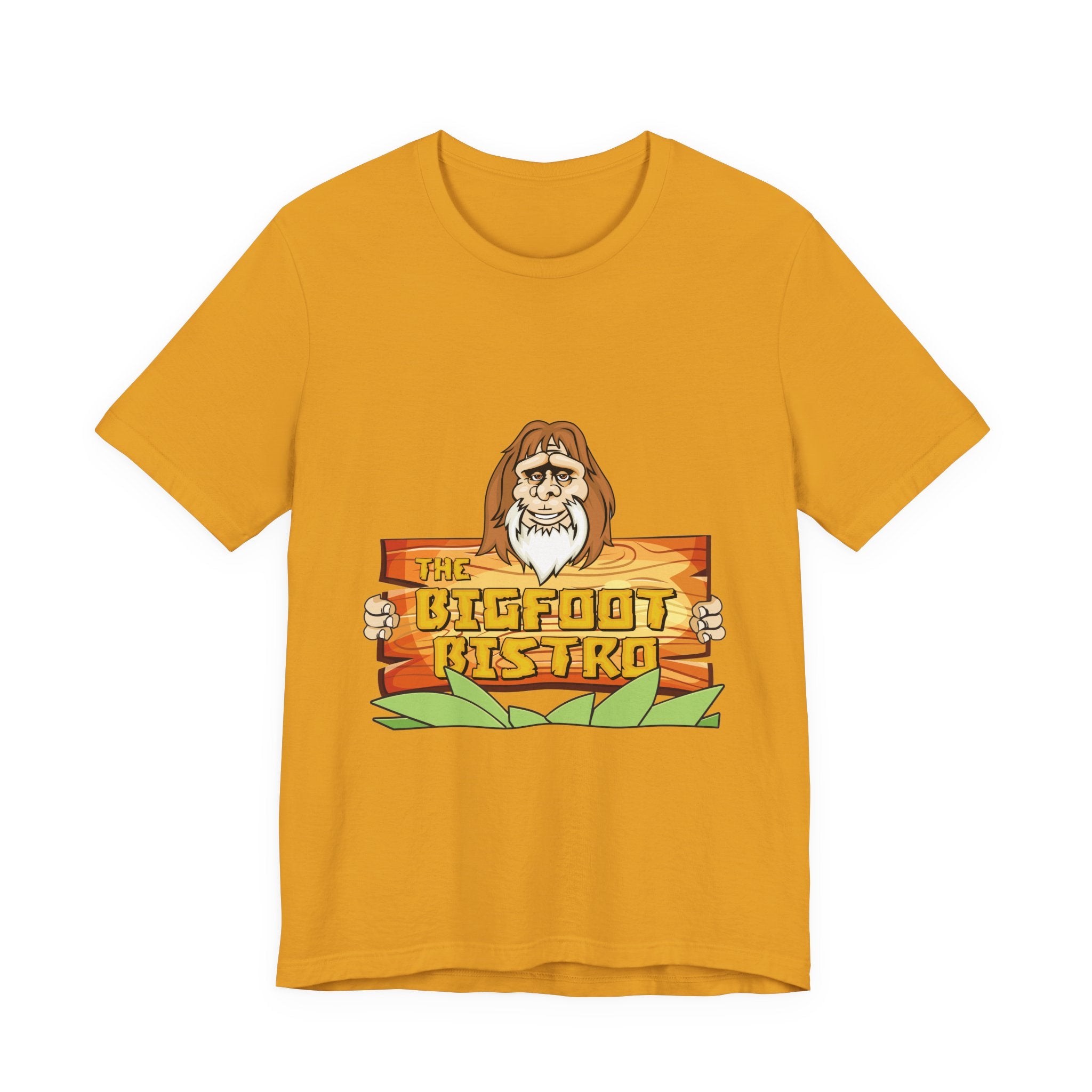 Bigfoot Bistro T-Shirt — "Nothing Beats Eating Out In The Bush" Graphic Tee