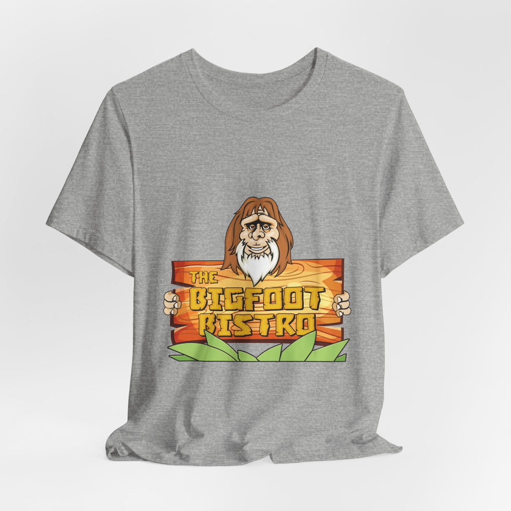 Bigfoot Bistro T-Shirt — "Nothing Beats Eating Out In The Bush" Graphic Tee