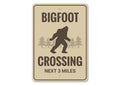 Bigfoot Crossing Sign