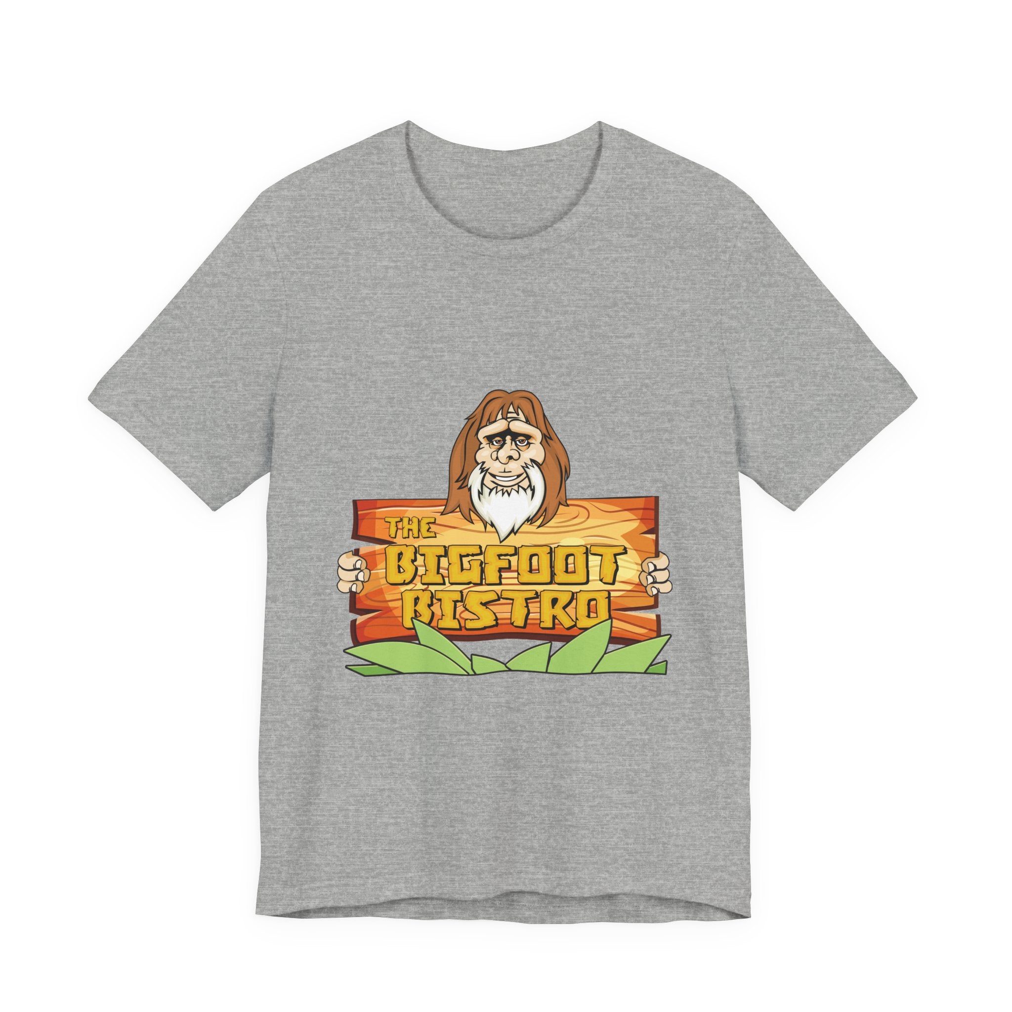 Bigfoot Bistro T-Shirt — "Nothing Beats Eating Out In The Bush" Graphic Tee