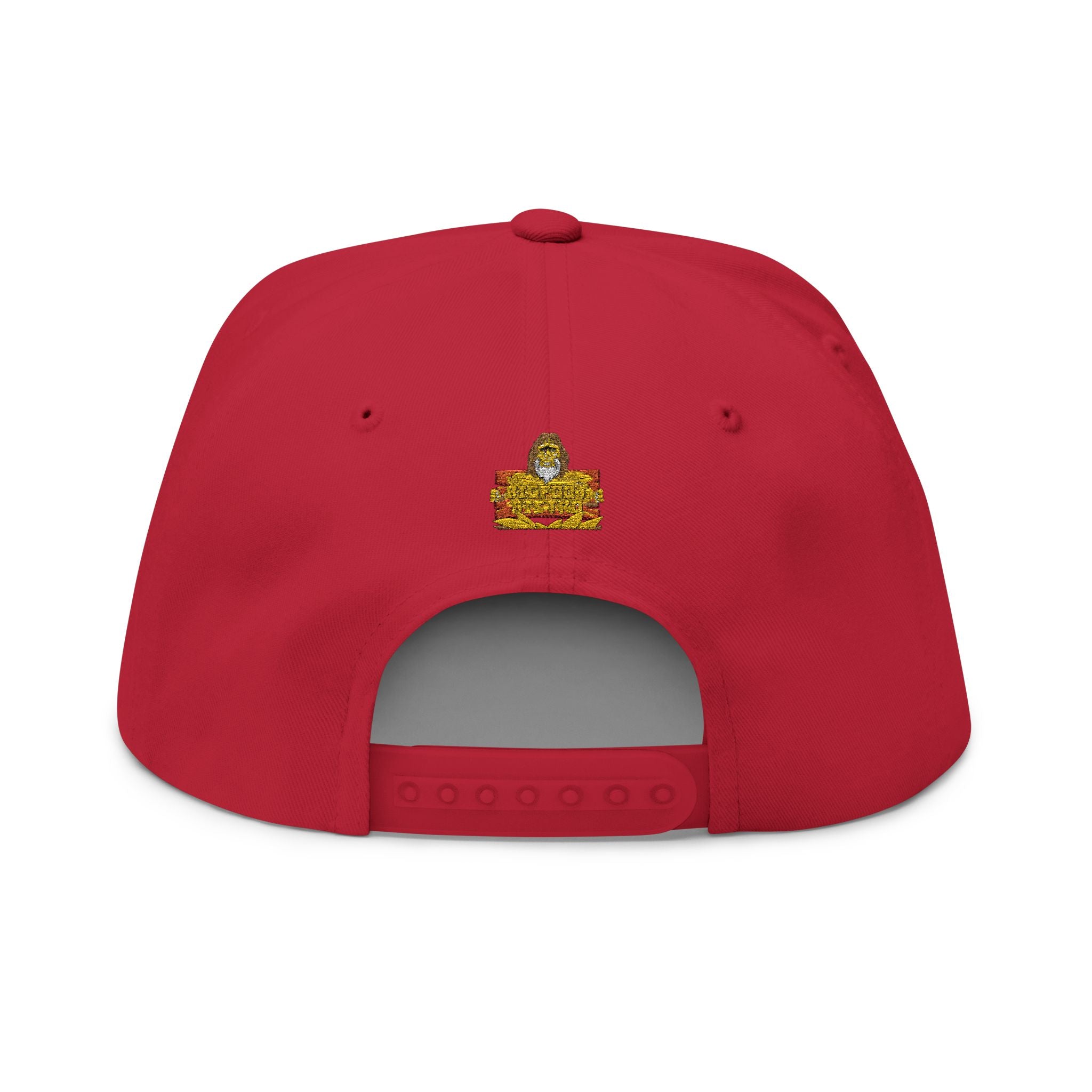 Flat Bill Cap — "Official Sasquatch Search Party Member" Embroidered Snapback