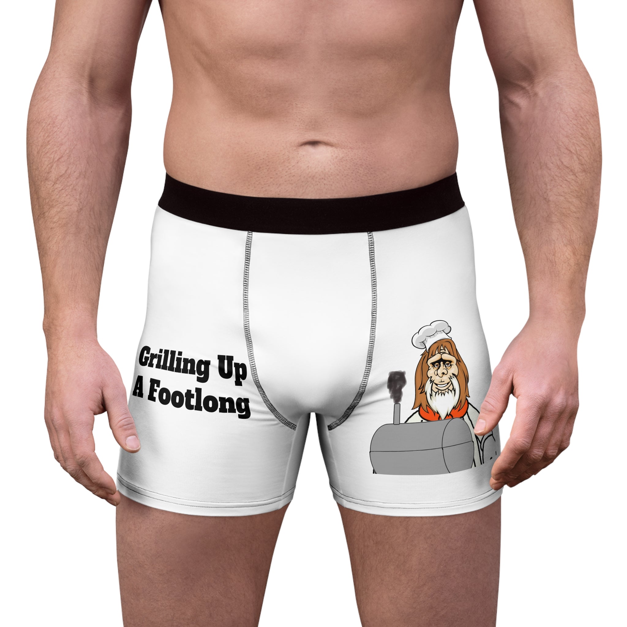 Grilling Up A Footlong Boxer Briefs — Funny BBQ Chef Novelty Underwear