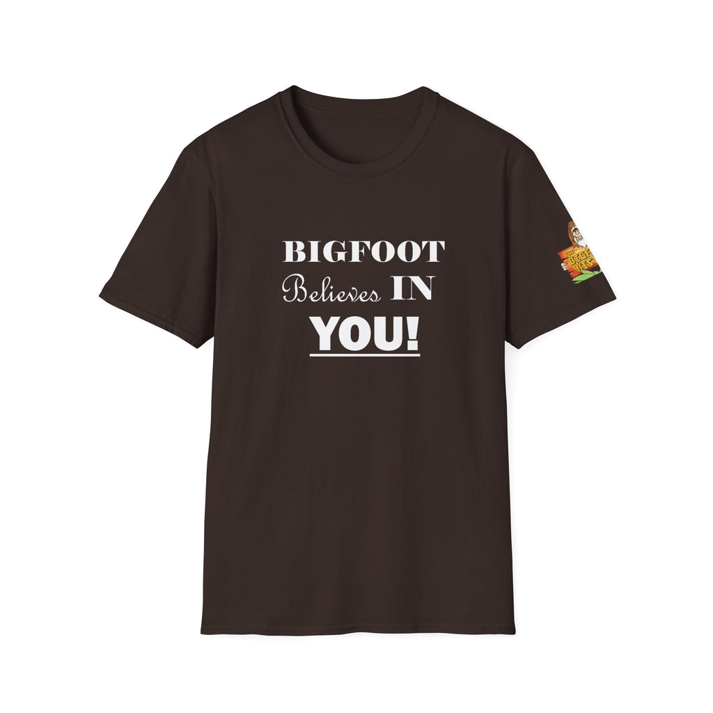 White Sleeve-Logo T-Shirt — Retro Snack Cartoon Patch Tee