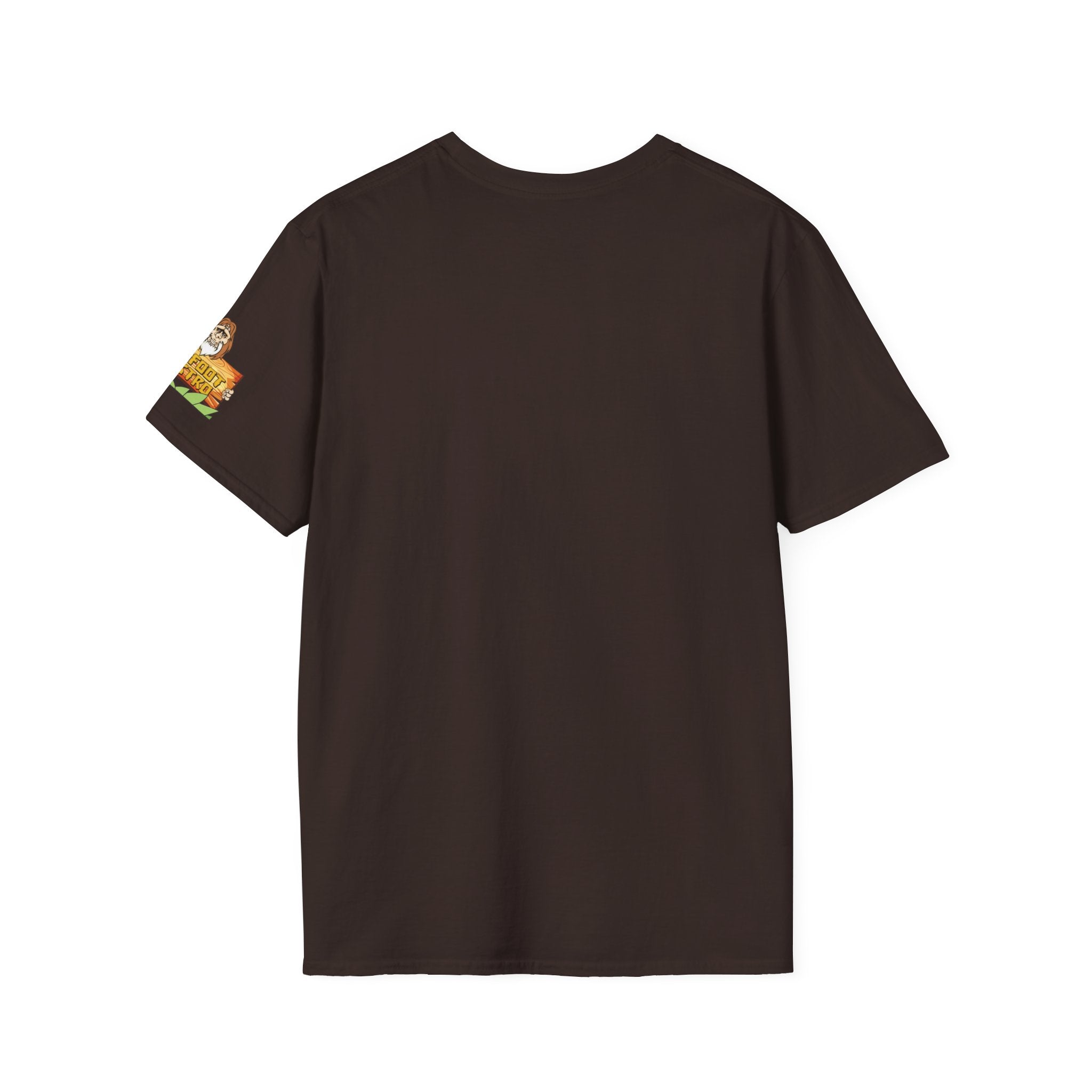 White Sleeve-Logo T-Shirt — Retro Snack Cartoon Patch Tee
