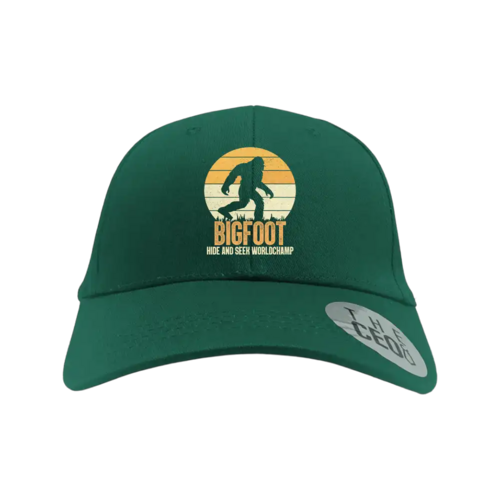 Bigfoot Hide And Seek Embroidered Baseball Hat