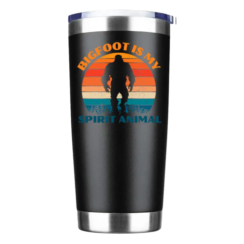 Bigfoot Is My Spirit Animal 20oz Insulated Vacuum Sealed Tumbler