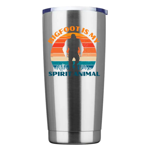 Bigfoot Is My Spirit Animal 20oz Insulated Vacuum Sealed Tumbler