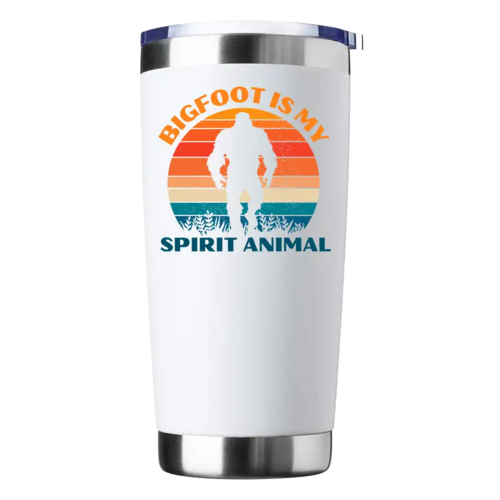Bigfoot Is My Spirit Animal 20oz Insulated Vacuum Sealed Tumbler