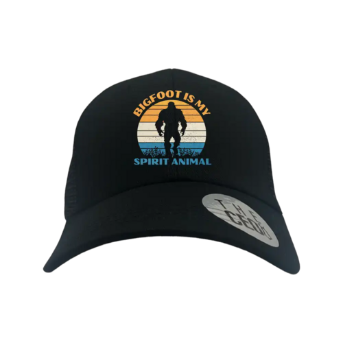 Bigfoot Is My Spirit Animal Embroidered Trucker Hat