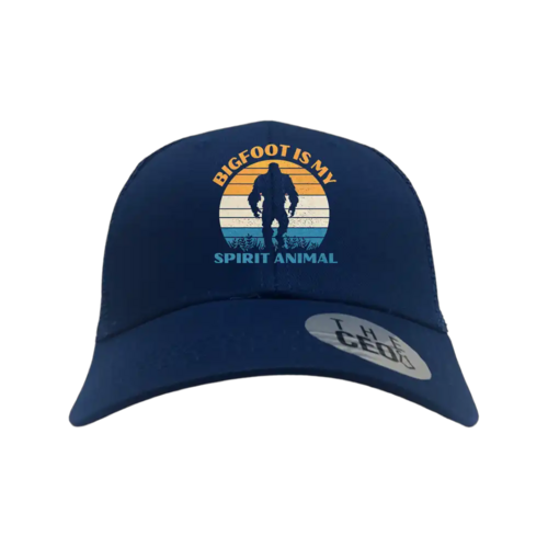 Bigfoot Is My Spirit Animal Embroidered Trucker Hat