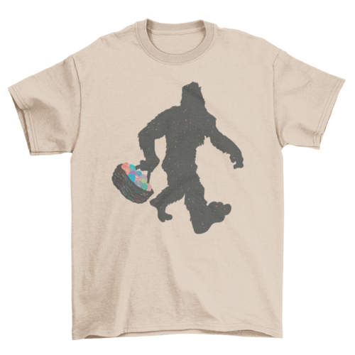 Bigfoot with Easter eggs t-shirt
